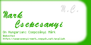 mark csepcsanyi business card